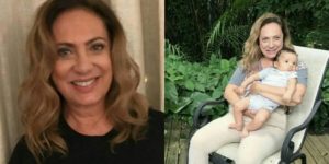 Eliane Giardini e o neto Antônio, que faleceu em Junho desde ano, após perder a batalha para um câncer (Foto: Reprodução)