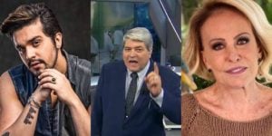 Momentos bizarros na TV com Luan Santana, Datena e Ana Maria Braga (Foto: Montagem)