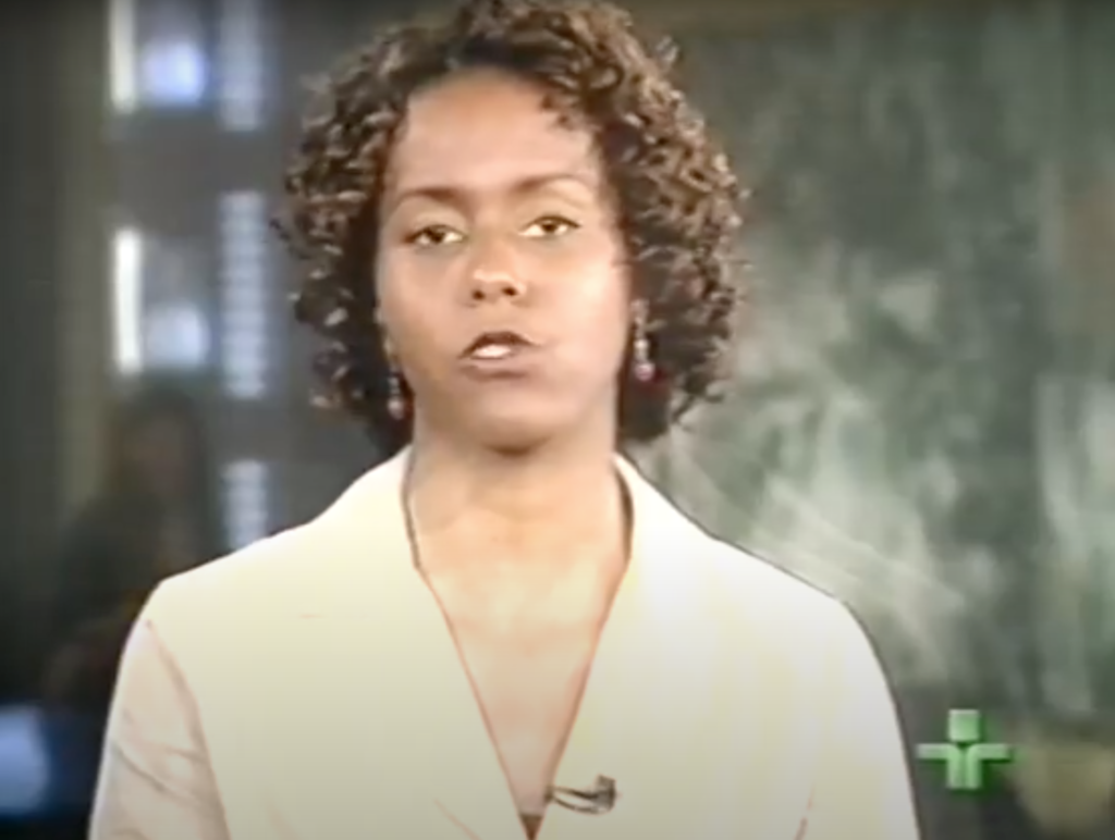 Maju Coutinho em Jornal da TV Cultura (Foto: Reprodução)