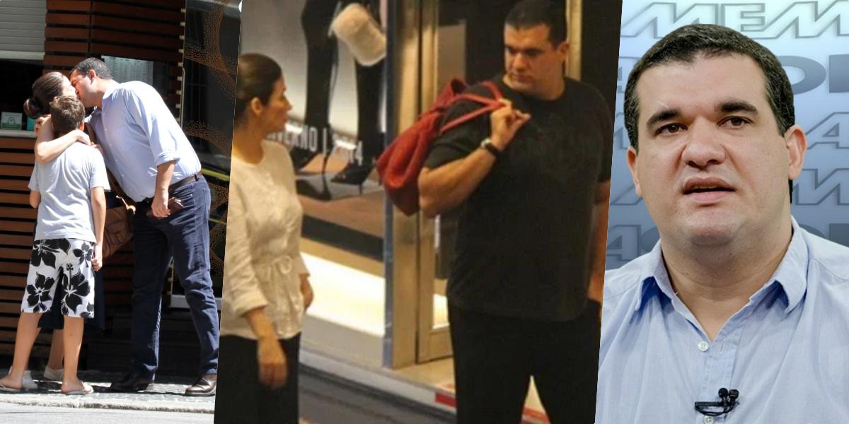 Renata Vasconcellos e seu marido, Miguel Athayde