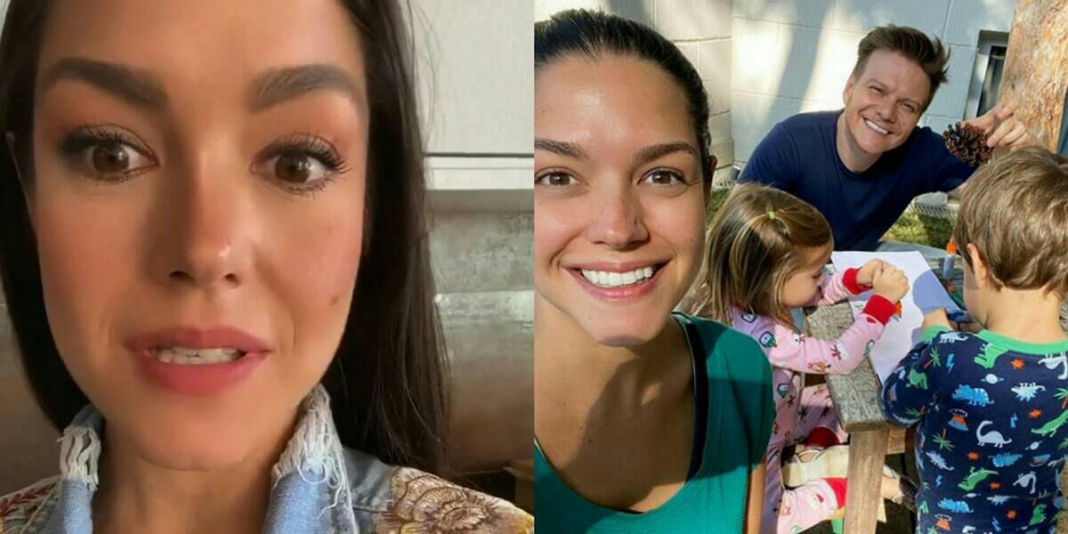 Thaís Fersoza e Michel Teló com os filhos (Foto: Reprodução)