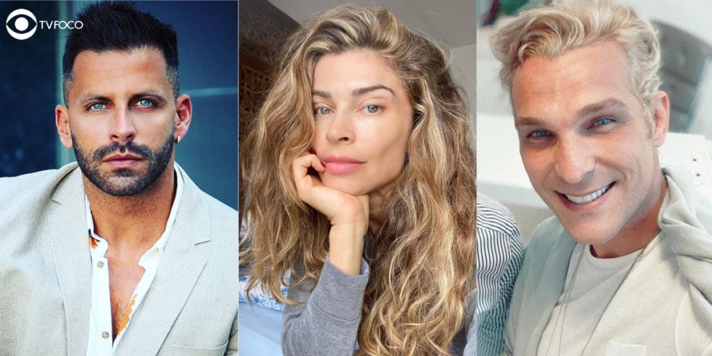 Fotomontagem de Igor Rickli, Grazi Massafera e Henri Castelli são os principais atores de Flor do Caribe 