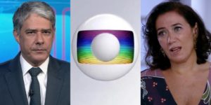 William Bonner no Jornal Nacional e Lilia Cabral (Griselda) em Fina Estampa; atrações são as mais caras da TV (Foto: Reprodução/Globo)