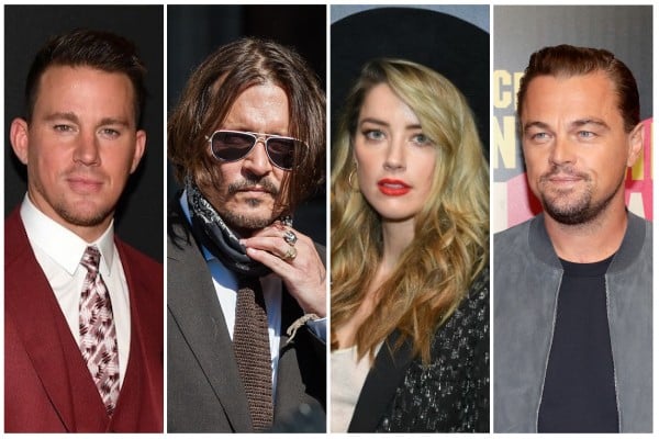 Johnny Depp, Amber Heard, Channing Tatum e Leonardo DiCaprio (Foto: Reprodução)