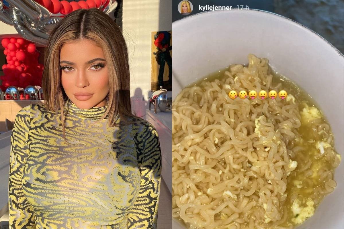 Kylie Jenner compartilha Stories comendo miojo e surpreende à web (Foto: Reprodução)