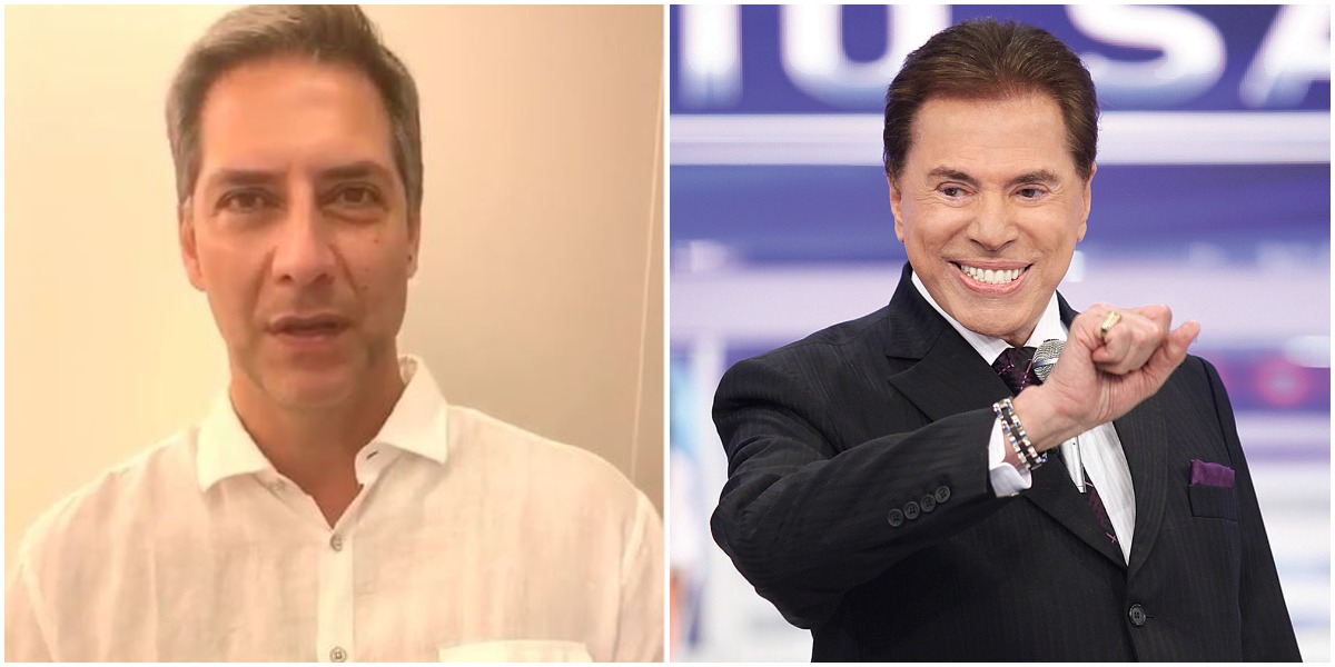 Lacombe e Silvio Santos (Foto: Reprodução)
