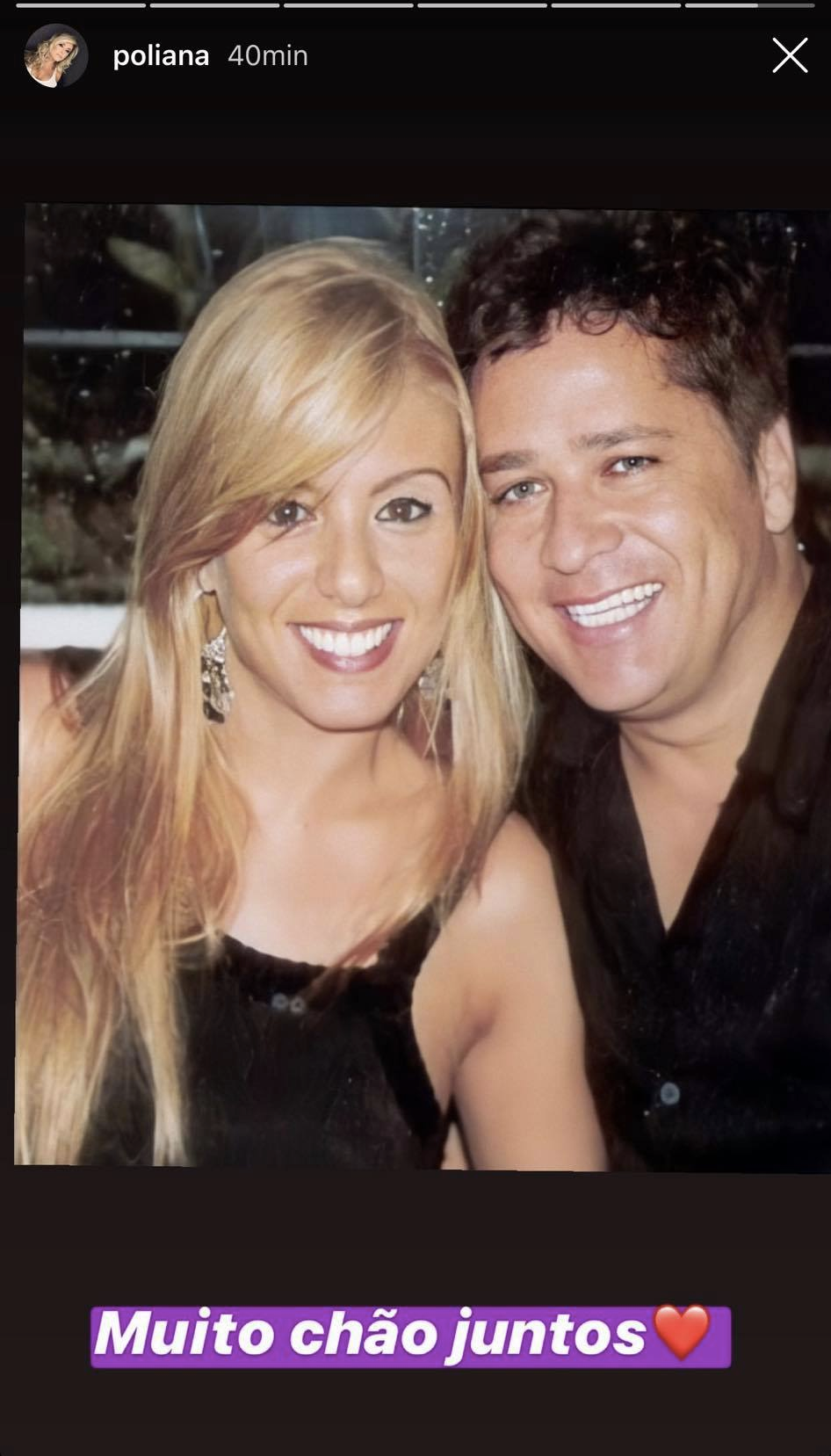 Poliana Rocha apareceu irreconhecível em uma imagem do passado (Foto: reprodução/Instagram)