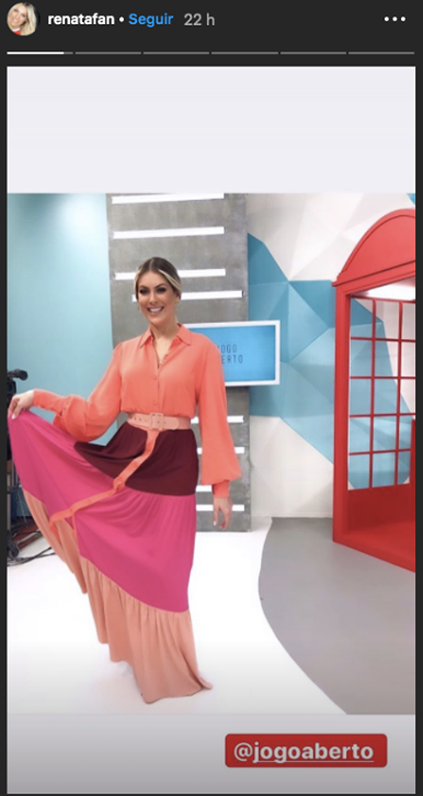 Renata Fan mostrou o look do dia (Foto: reprodução/Instagram)
