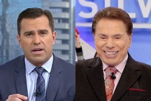 Rodrigo Bocardi e Silvio Santos (Foto: reprodução)