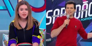 Maisa Silva no Programa da Maisa e Celso Portiolli no Sabadão; programas deram vexame na audiência (Foto: Reprodução/SBT)