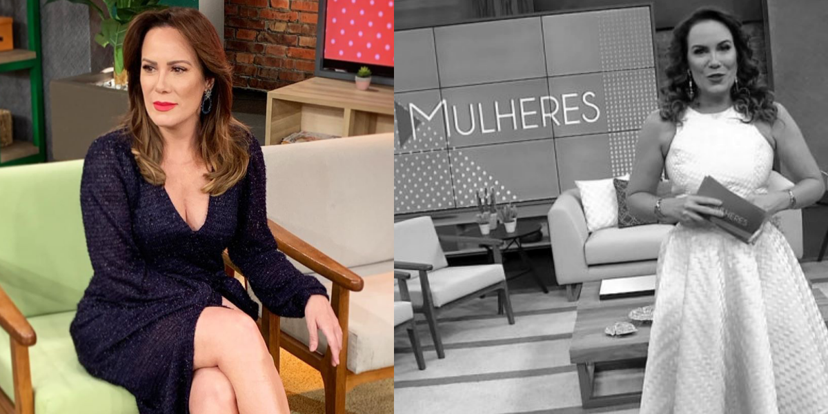 Regina Volpato apresenta o programa Mulheres, na TV Gazeta (Foto: Montagem)