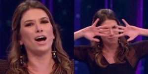 Rebeca Abravanel passou por uma situação constrangedora no SBT (Foto: Reprodução)