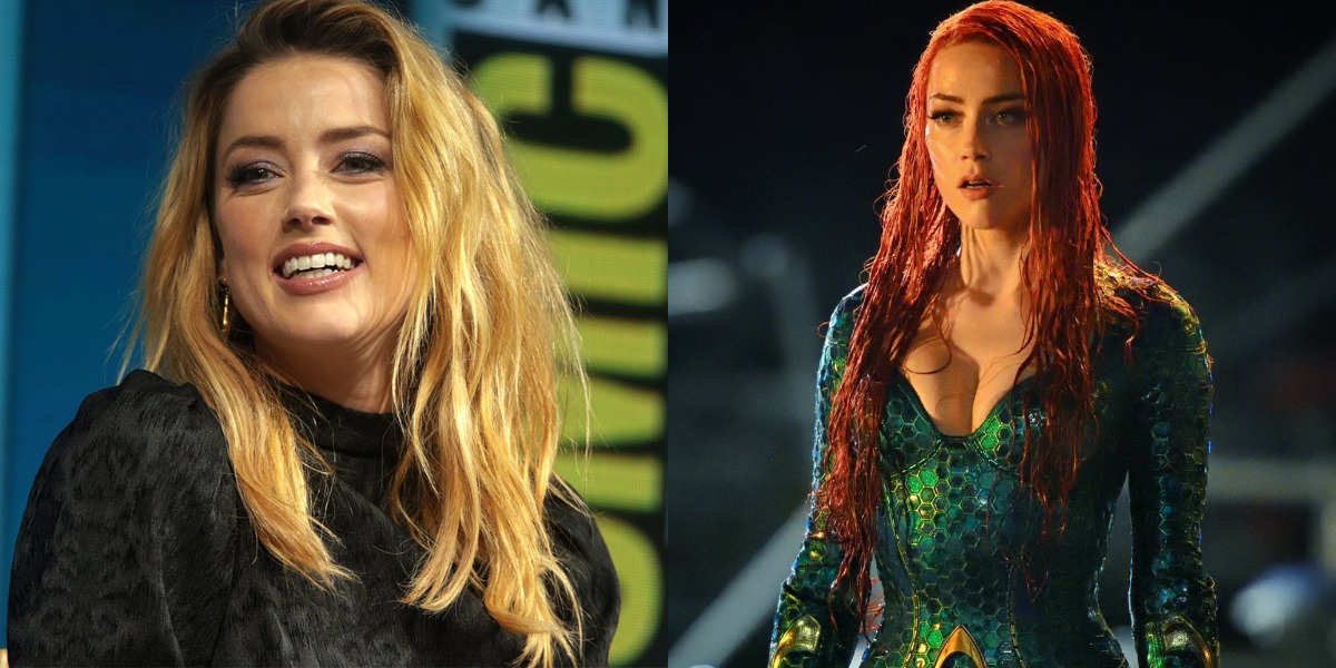 Amber Heard exibe decotão e causa (Foto: Reprodução)