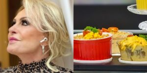 Ana Maria Braga prepara creme de frango enformado no Encontro com Fátima Bernades de hoje (Foto: Reprodução)