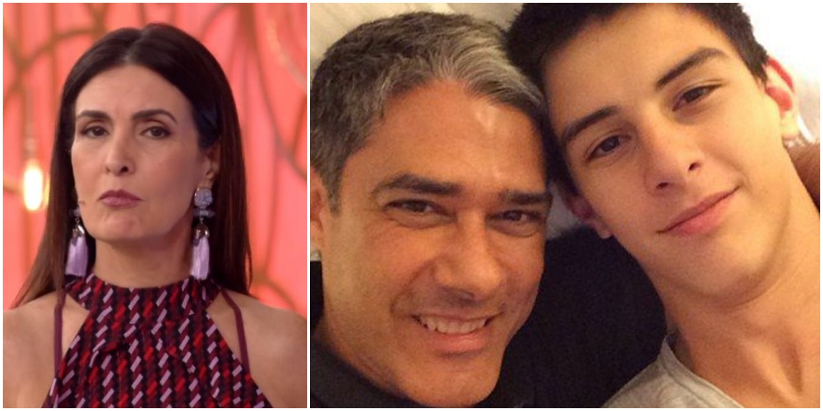 Fátima Bernardes disse que Vinícius Bonemer está mais alto que William Bonner (Reprodução)