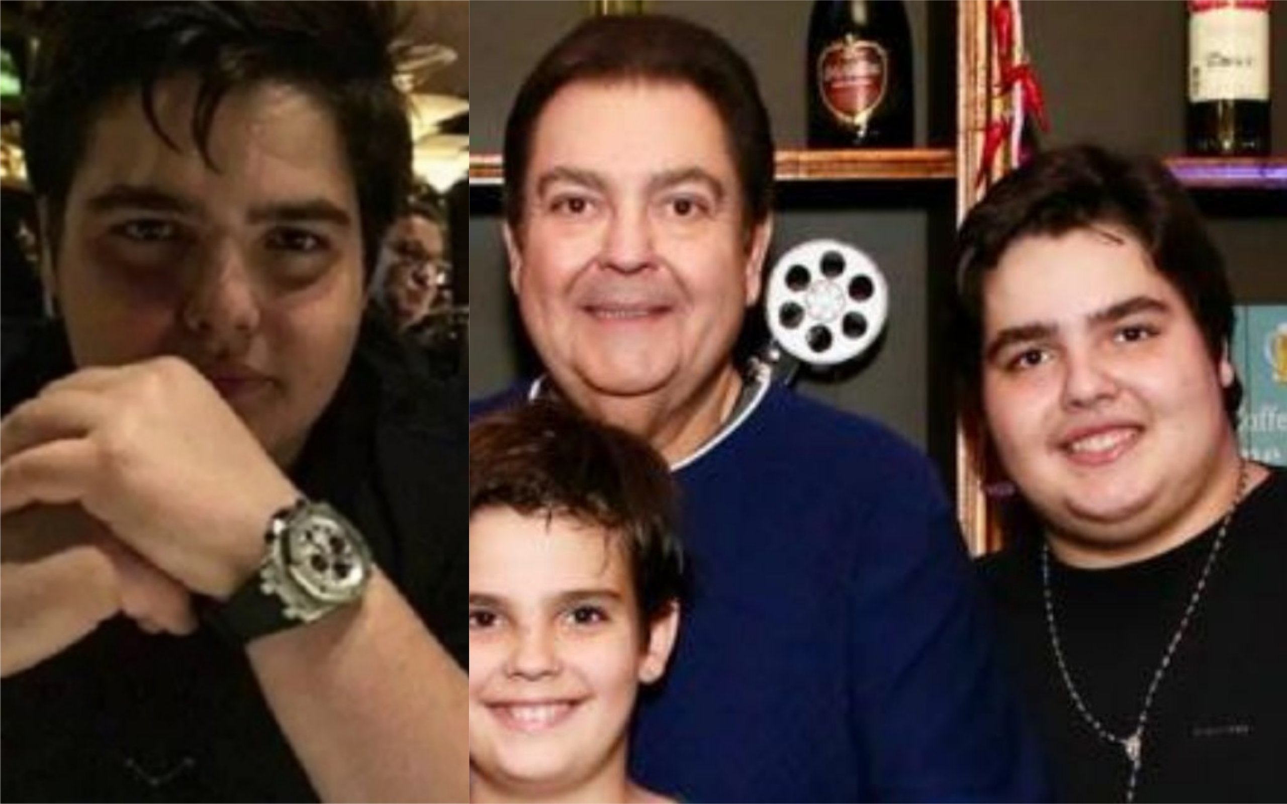 Fausto Silva e seu filho, João (Foto: Divulgação)
