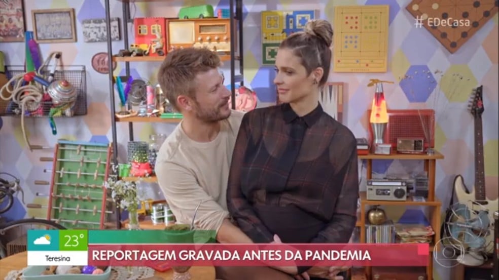 Rodrigo Hilbert e Fernanda Lima no programa É de Casa - Foto: Reprodução