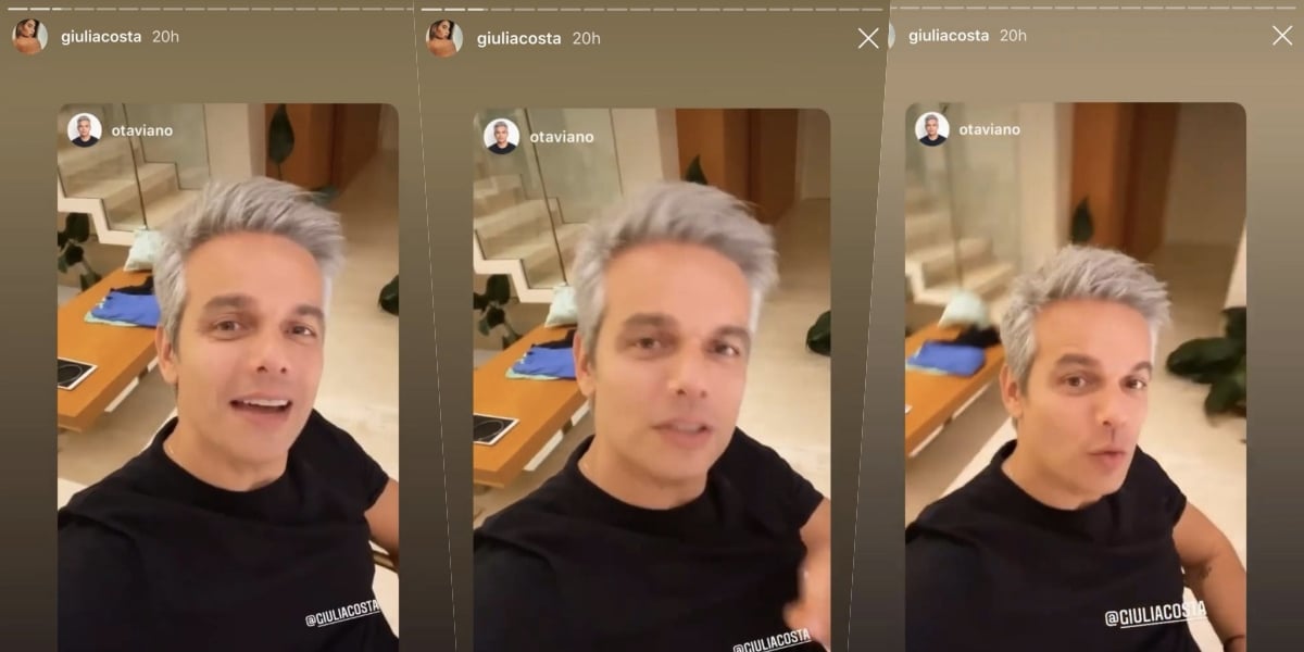 Otaviano mandou um recado para Giulia Costa (Foto: montagem)