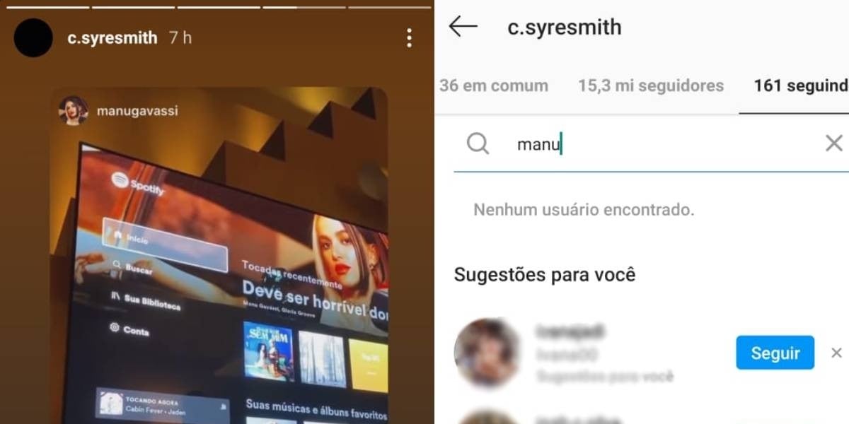 Jaden Smith repostando storie de Manu Gavassi (Foto: Reprodução)