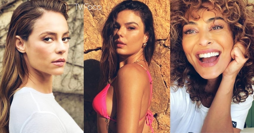 Fotomontagem de Juliana Paes, Paolla Oliveira e Isis Valverde são o foco de A Força do Querer