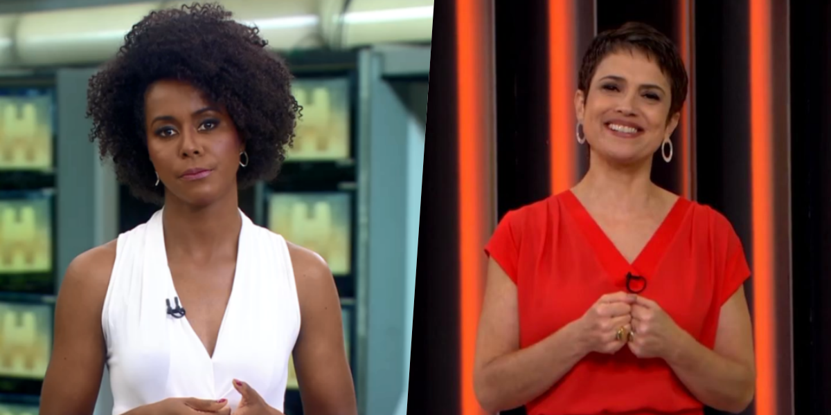 Sandra Annenberg e Maju (Foto: Reprodução)) 