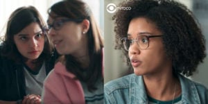 Ao tentar esconder segredo em Malhação, Ellen chamará mais atenção das amigas (Foto: Reprodução/Globo/Montagem/TV Foco)