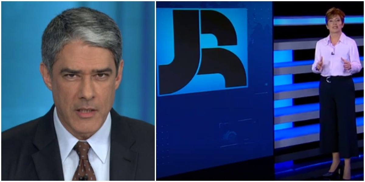 William Bonner foi mencionado por internautas após escândalo de rachadinha da Globo (Foto: Reprodução/ Montagem/ TV Foco)