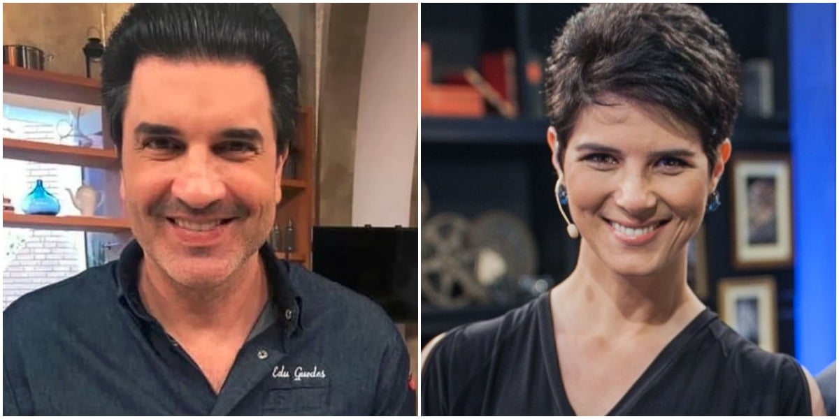 Mariana Godoy e Edu Guedes vão trabalhar juntos na Band (Foto: Reprodução)