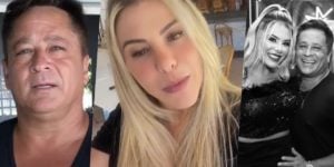 Poliana Rocha está casada com Leonardo há vinte e três anos (Foto: montagem)