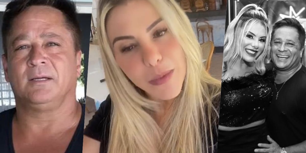 Poliana Rocha está casada com Leonardo há vinte e três anos (Foto: montagem)