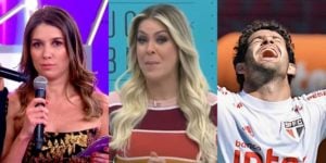 Renata Fan criticou Pato, marido de Rebeca Abravanel (Foto: Reprodução/SBT/Band/Instagram)