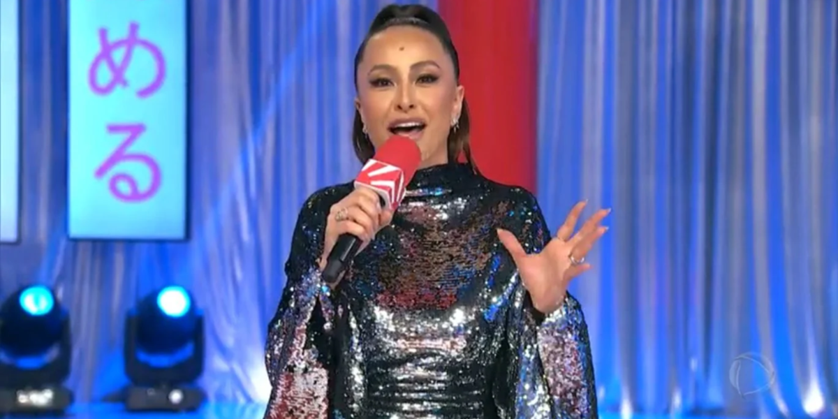 Sabrina Sato no Domingo Show, que foi tirado do ar por baixa audiência (Foto: Reprodução/Record)