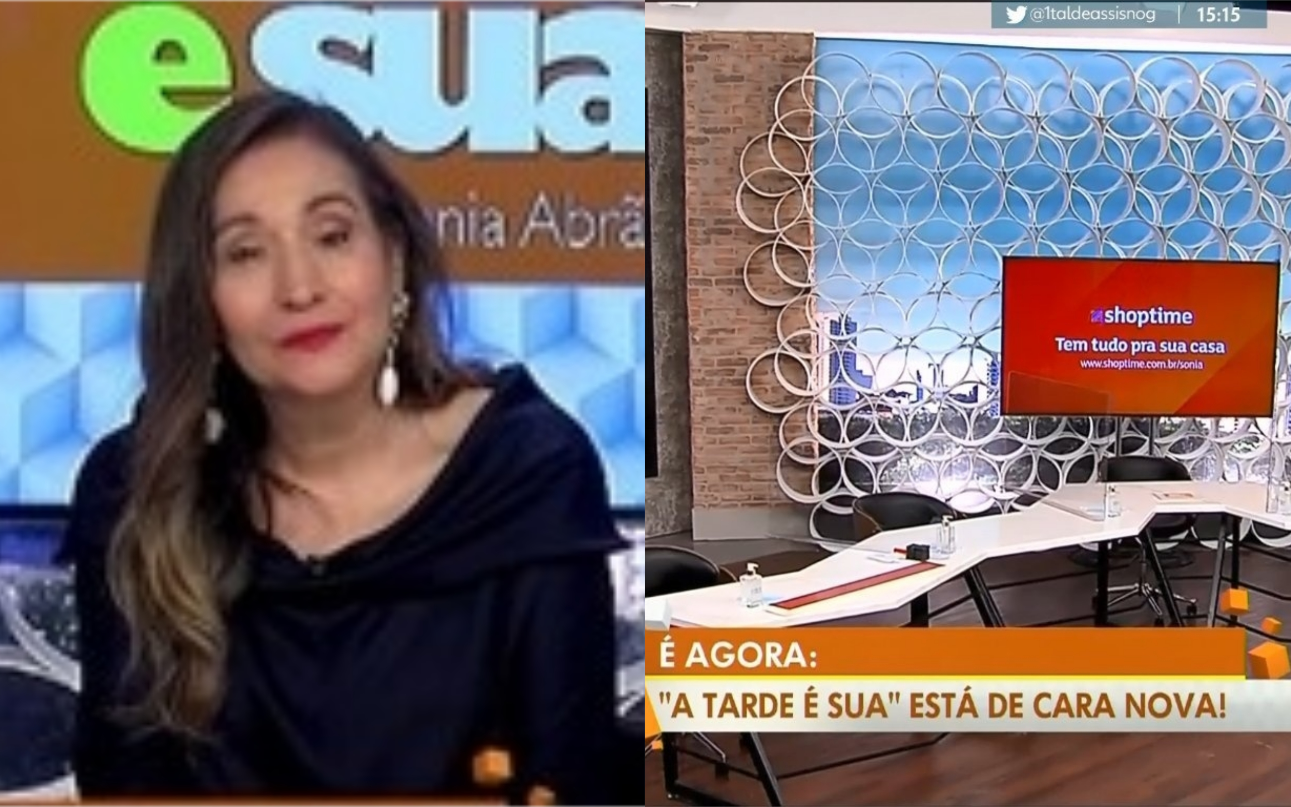 A apresentadora Sonia Abrão ganhou novo cenário na RedeTV! (Foto: Divulgação)