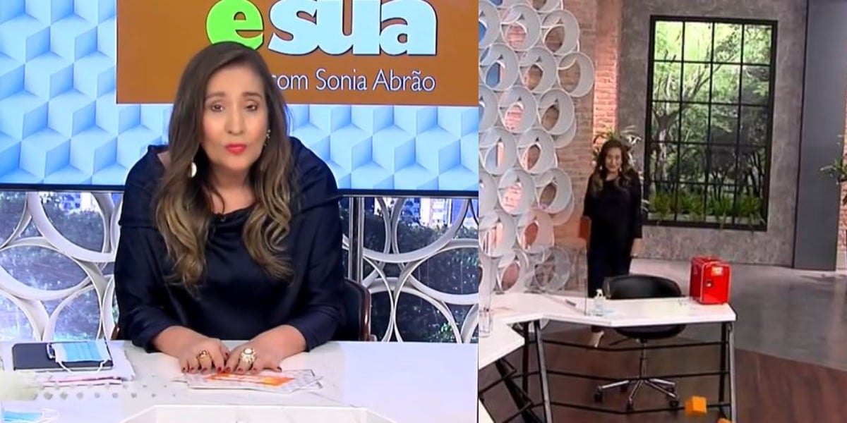 Sonia Abrão revelou novo cenário de programa (Foto: Reprodução/RedeTV!)