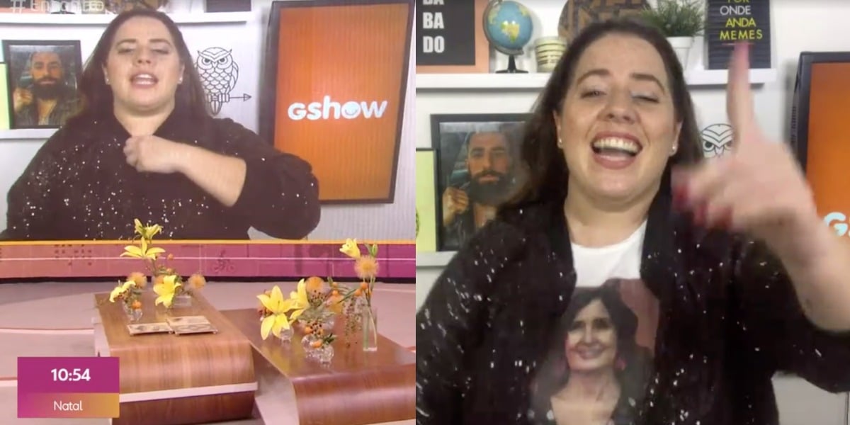 Tati Machado no Encontro de hoje (Foto: Reprodução/TV Globo)
