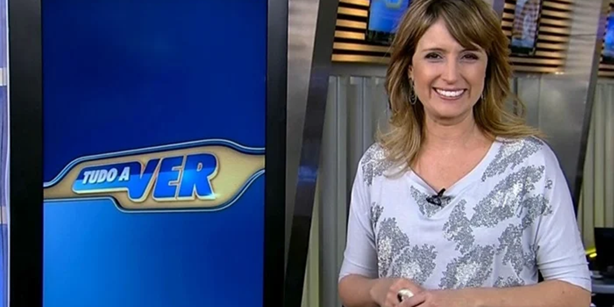 Tina Roma na época em que apresentava o programa Tudo a Ver (Foto: Reprodução/Record)