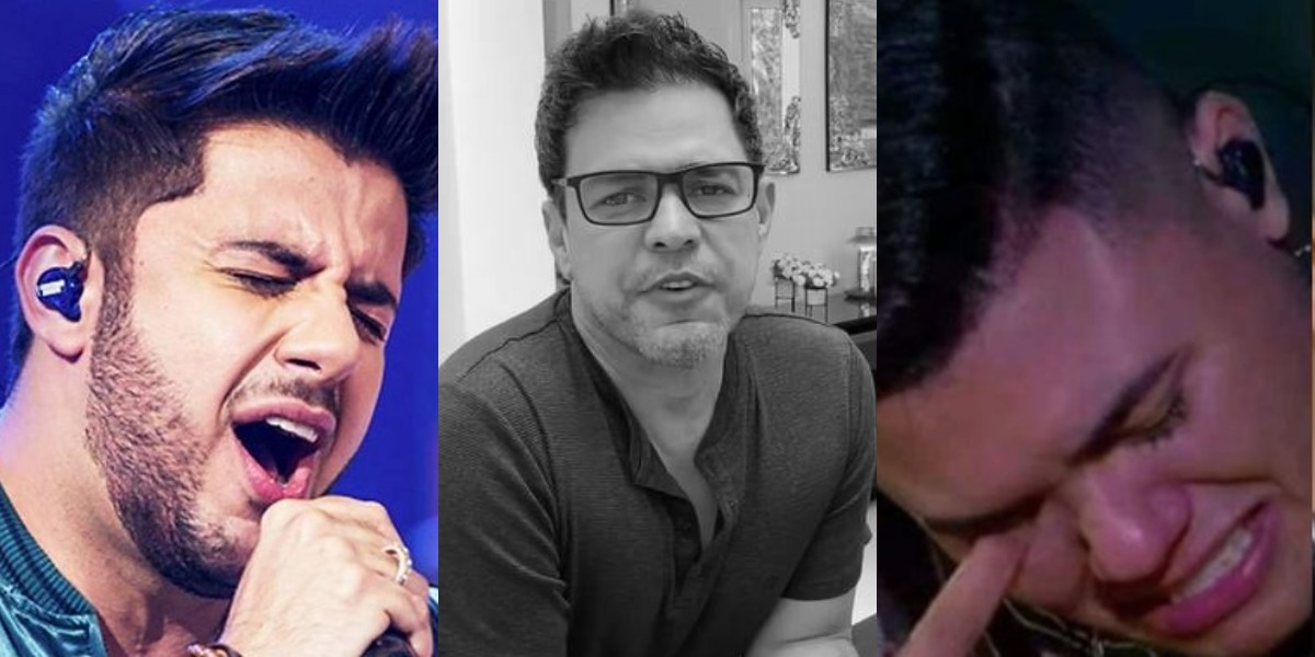 Zezé fez homenagem a Cristiano Araújo e ganhou resposta de Felipe Araújo (Foto: Reprodução/TV Globo/Instagram/YouTube)