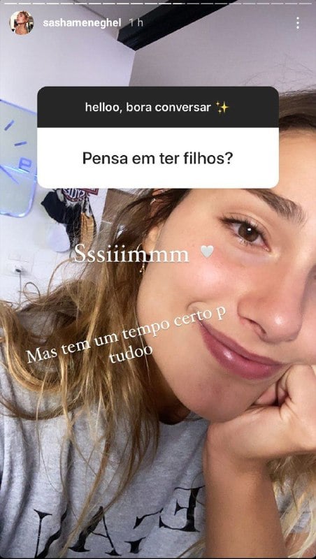 Sasha Meneghel falou sobre futuro com o namorado e filhos (Foto: Reprodução/ Instagram)