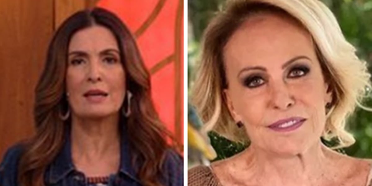 Fátima Bernardes anunciou cura de Ana Maria Braga contra pneumonia (Foto: Montagem/TV Foco)