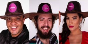 Fernandinho, Cartolouco e Raissa estão na Roça (Foto: Montagem)