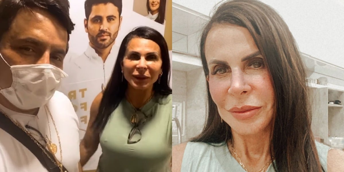 Gretchen faz procedimento estético ao lado de noivo (Foto: Reprodução/Instagram)