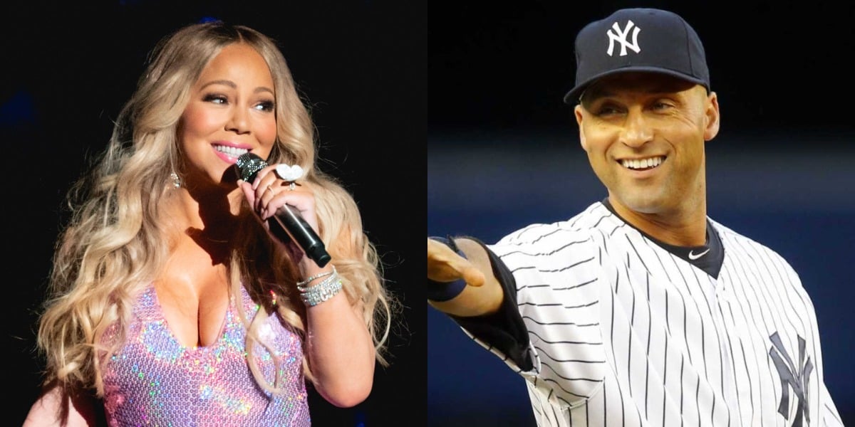 Mariah Carey e Derek Jeter (Foto: Reprodução)