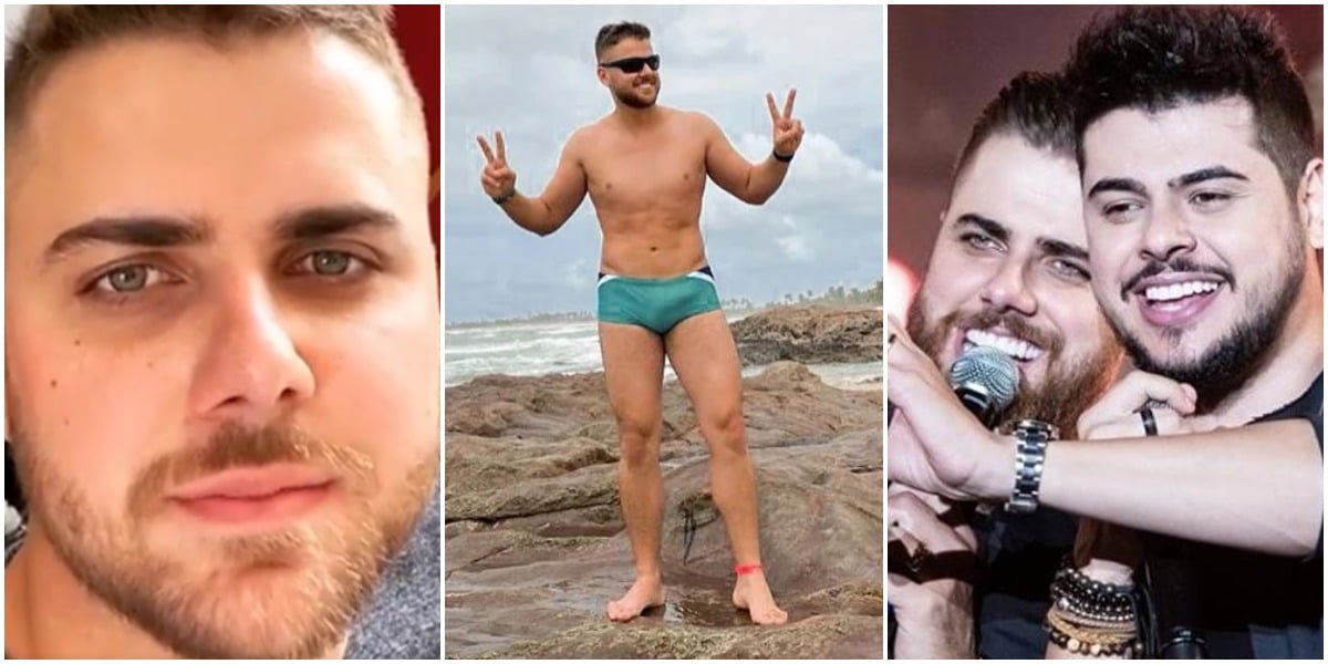 Zé Neto, da dupla com Cristiano, surpreendeu por conta do tamanho da mala (Foto: Reprodução)