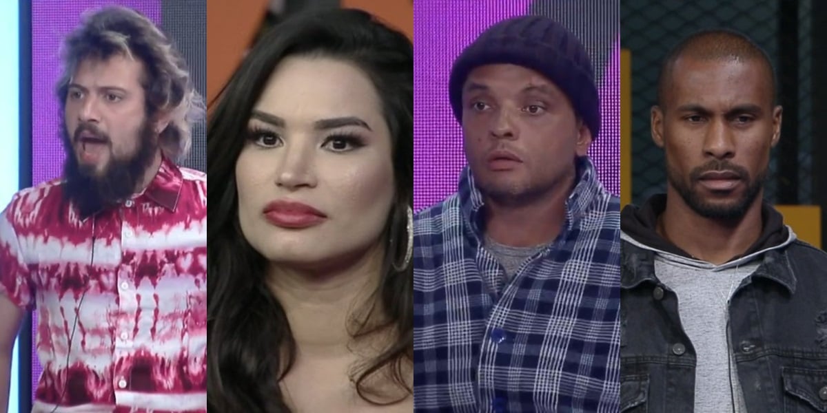 Os participantes que estão na primeira roça em A Fazenda 12 (Foto: reprodução/Record)