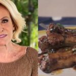 Ana Maria Braga prepara costela suína com cerveja no Encontro de Hoje (Foto: Reprodução)