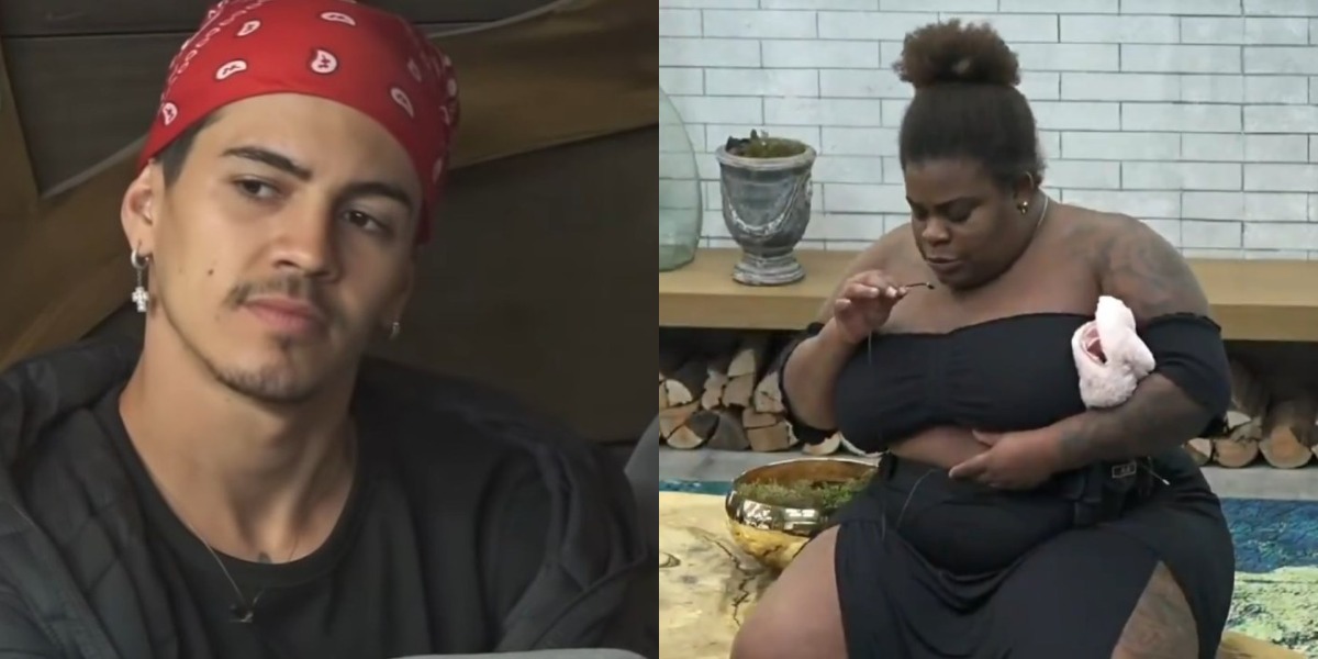 Biel e Jojo Todynho discutiram em A Fazenda (Foto: Reprodução)