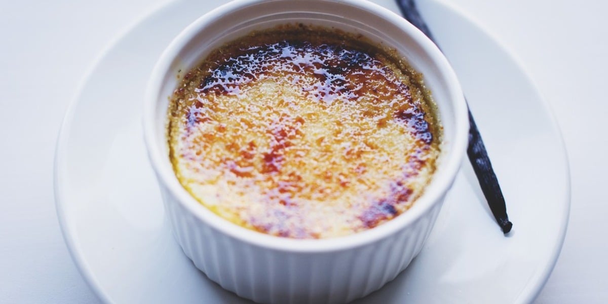 Crème Brûlée de Arroz-doce feito por Ana Maria Braga (Foto: Reprodução)