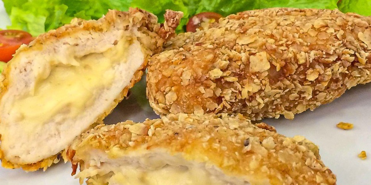 Frango à milanesa cremoso feito por Ana Maria Braga (Foto: Reprodução)