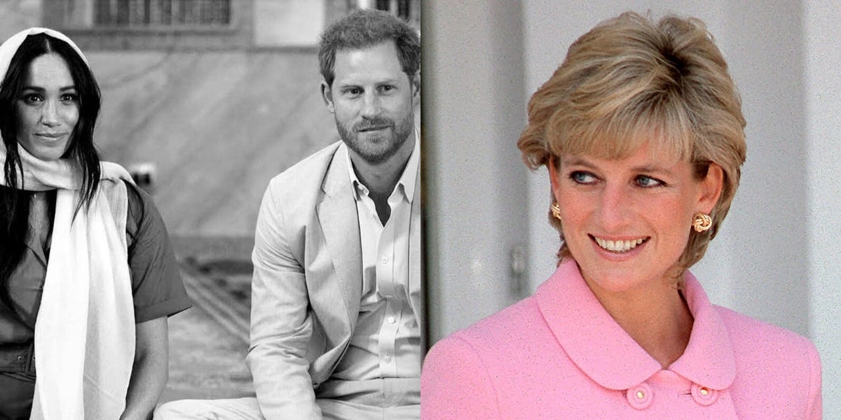 Harry e Meghan homenageiam Diana no aniversário de sua morte (Foto: Reprodução)