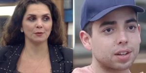 Lucas Selfie e Luiza Ambiel protagonizam barraco em A Fazenda 12 (Foto: Reprodução)